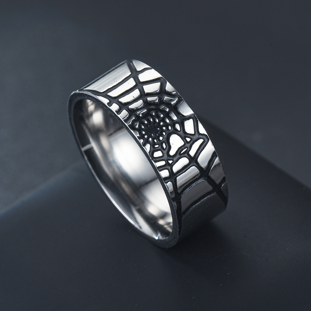 Initial Ring Custom - Bague en toile d'araignée Simple en
