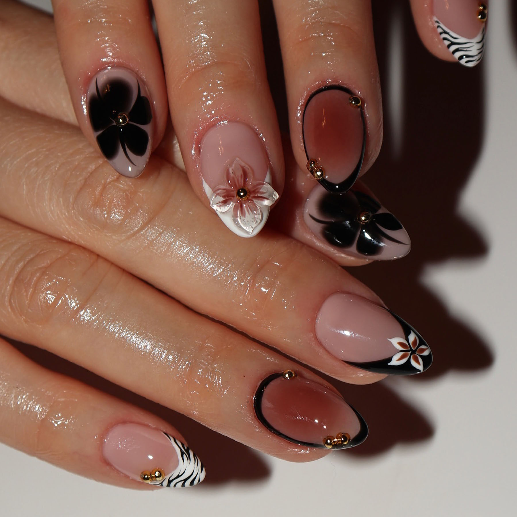 24 pièces fleur faux ongles ma - Pressed Flower Art avis et prix