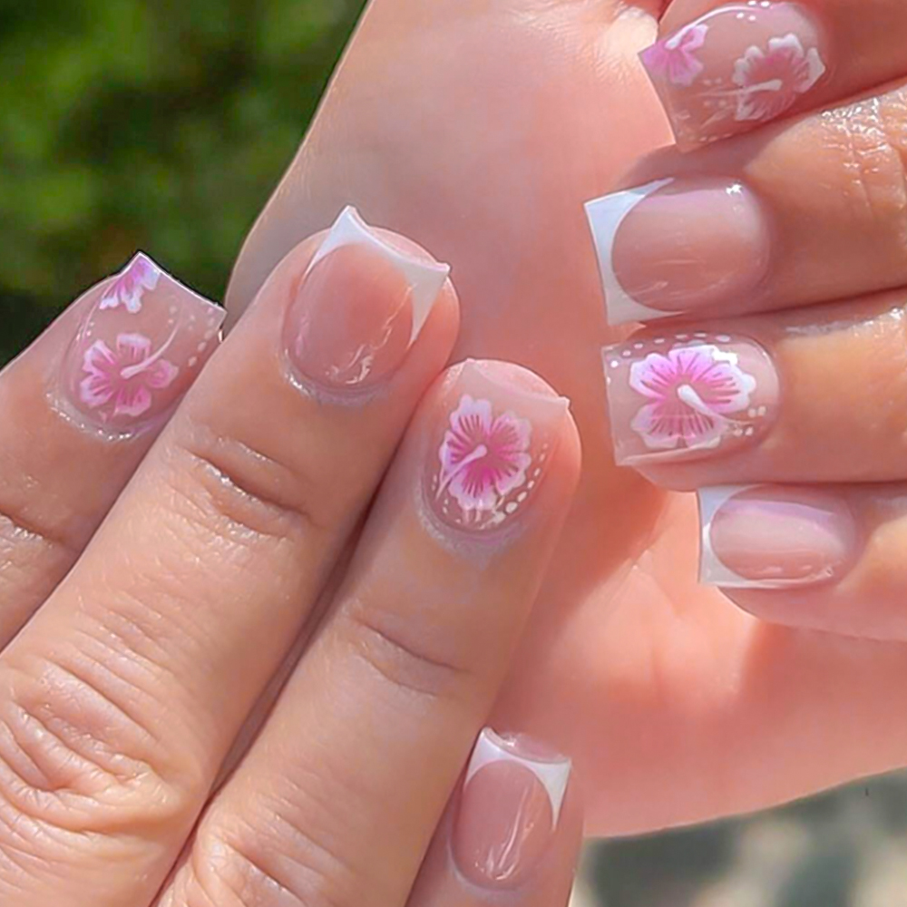 Faux ongles à fleurs française - Pressed Flower Art avis et prix